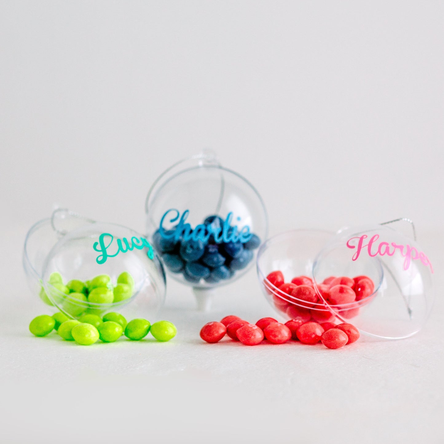 Clear Bauble - 8cm - Personalised