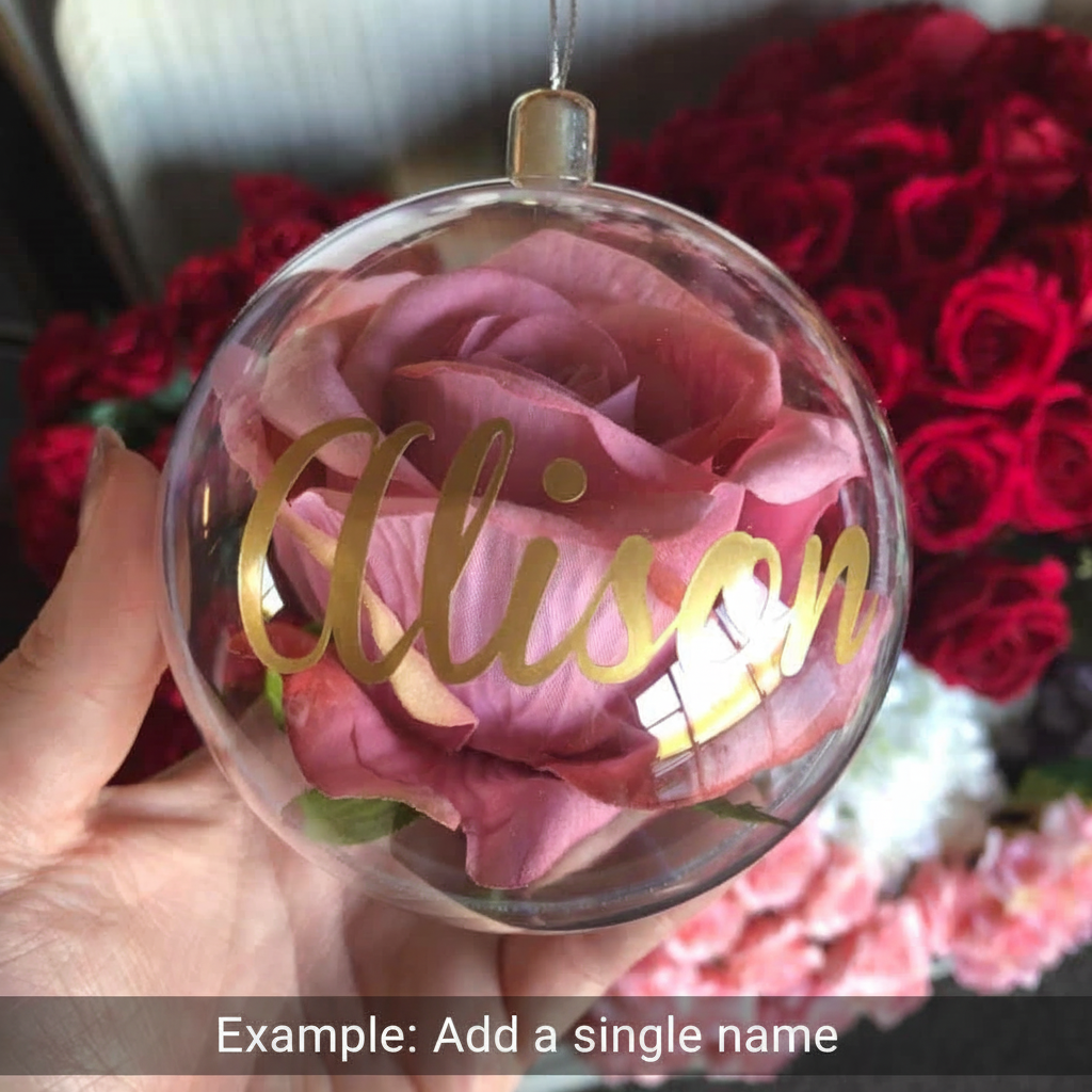 Dusky Pink Rose Globe with Alison