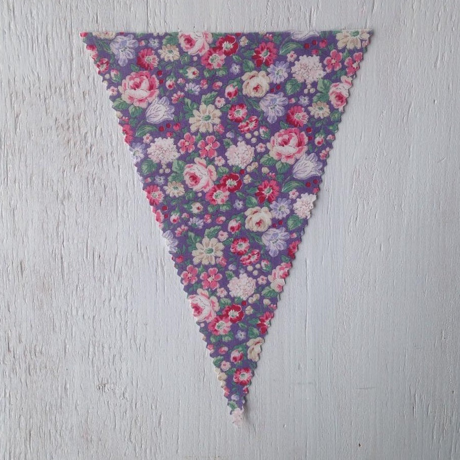 Vintage Floral on Purple