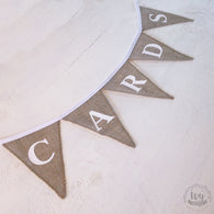 CARDS Hessian Bunting