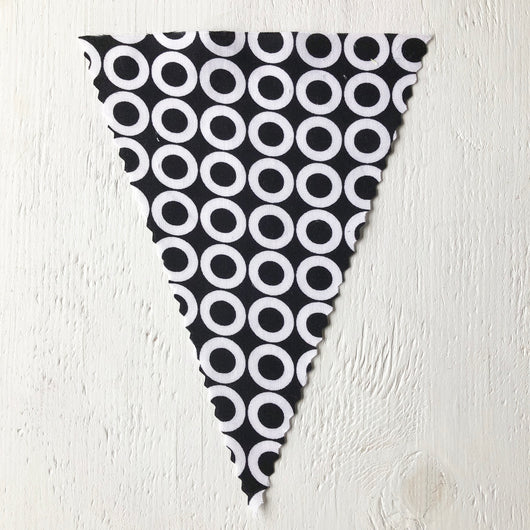 Black & White Circles Flag