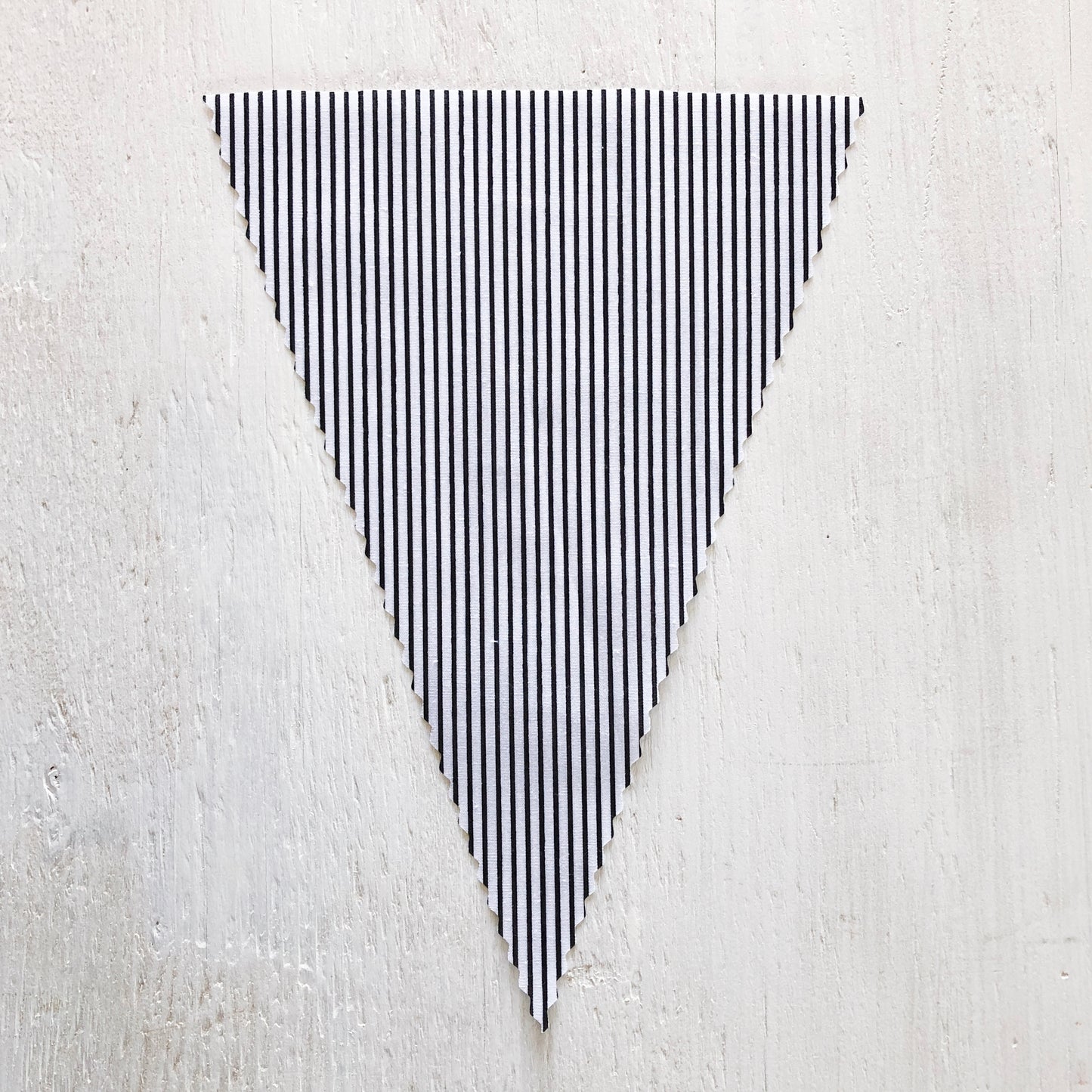 Black & White Pinstripe Flag