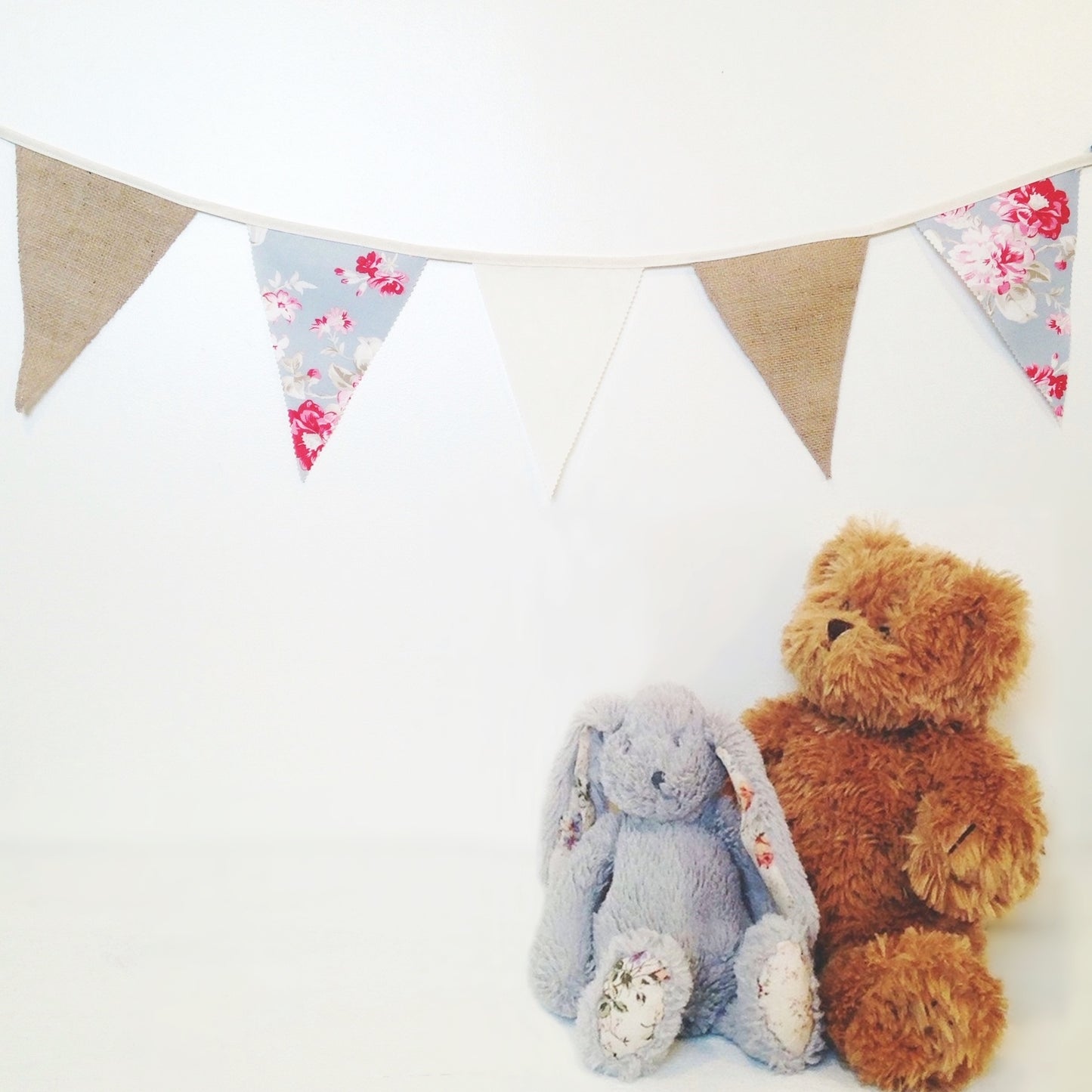 Hessian & Grey Floral
