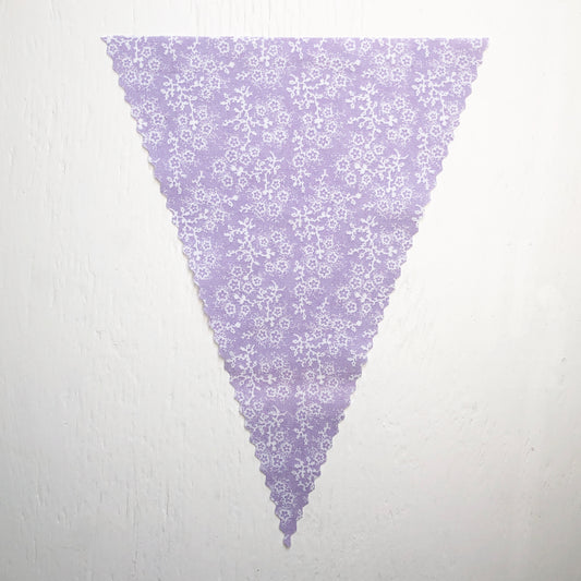 Purple Floral Flag