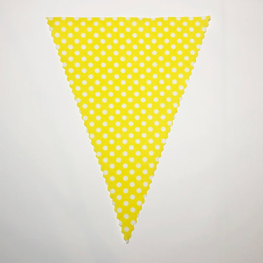 Bright Yellow & White Dot Flag