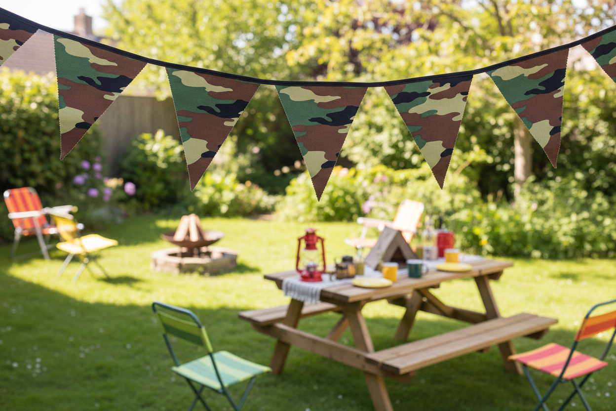 Camo Bunting Outdoor Party