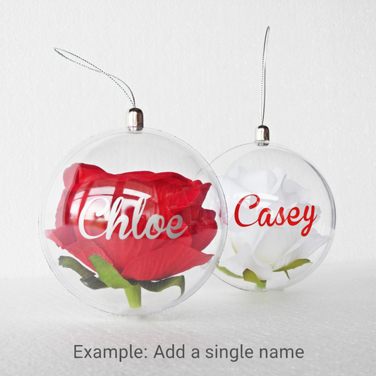 Chloe and Casey Name Globes