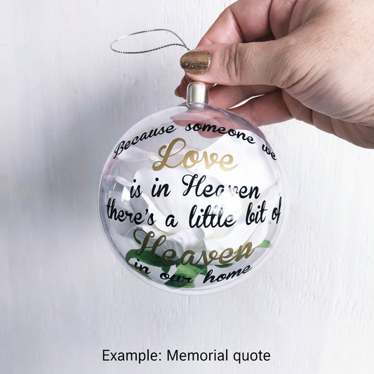 Memorial Globe with Green Roses 1