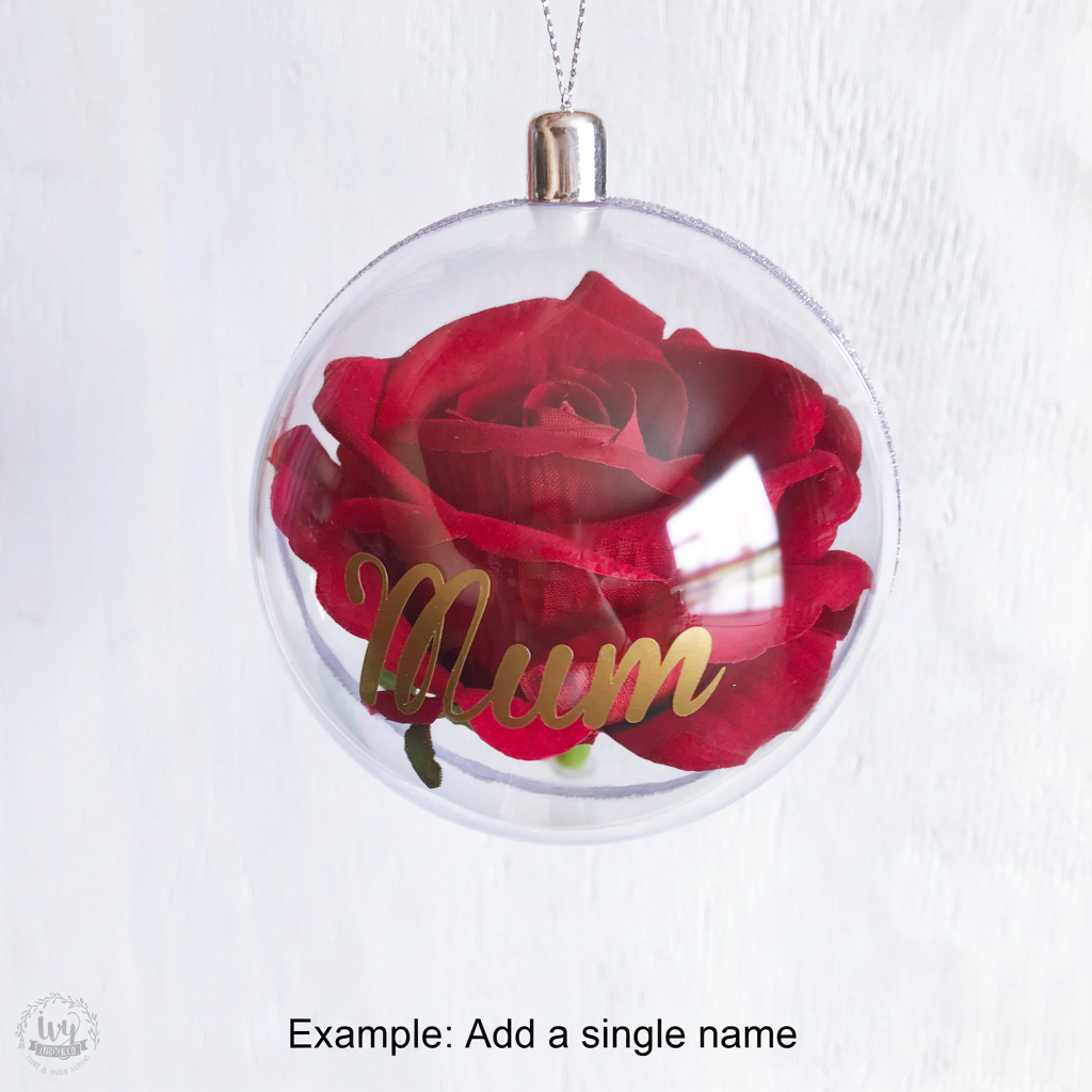 Red Rose Globe with Mum