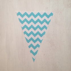 Aqua Chevron Flag