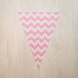 Baby Pink Chevron Flag