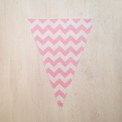 Baby Pink Chevron Flag