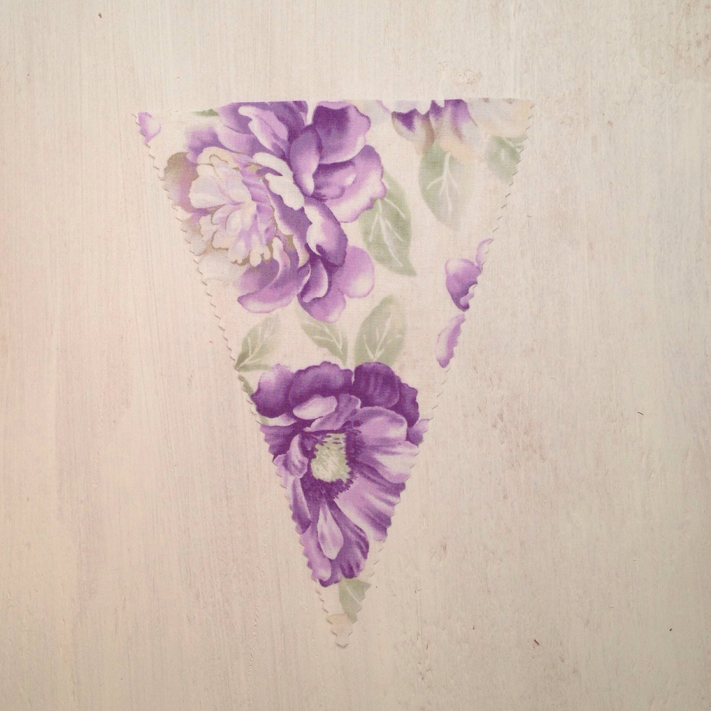 Dark Purple Floral Flag