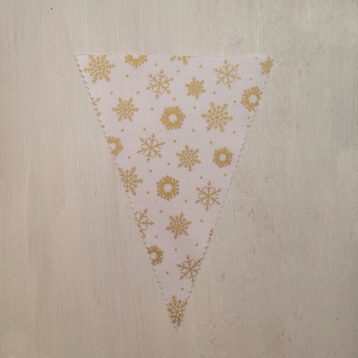 Gold Snowflake Flag