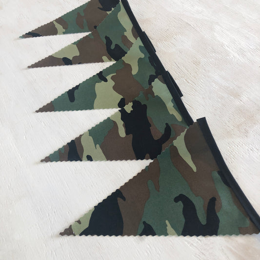Camo Bunting - 3m ready made