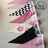 Pink Roses Flag