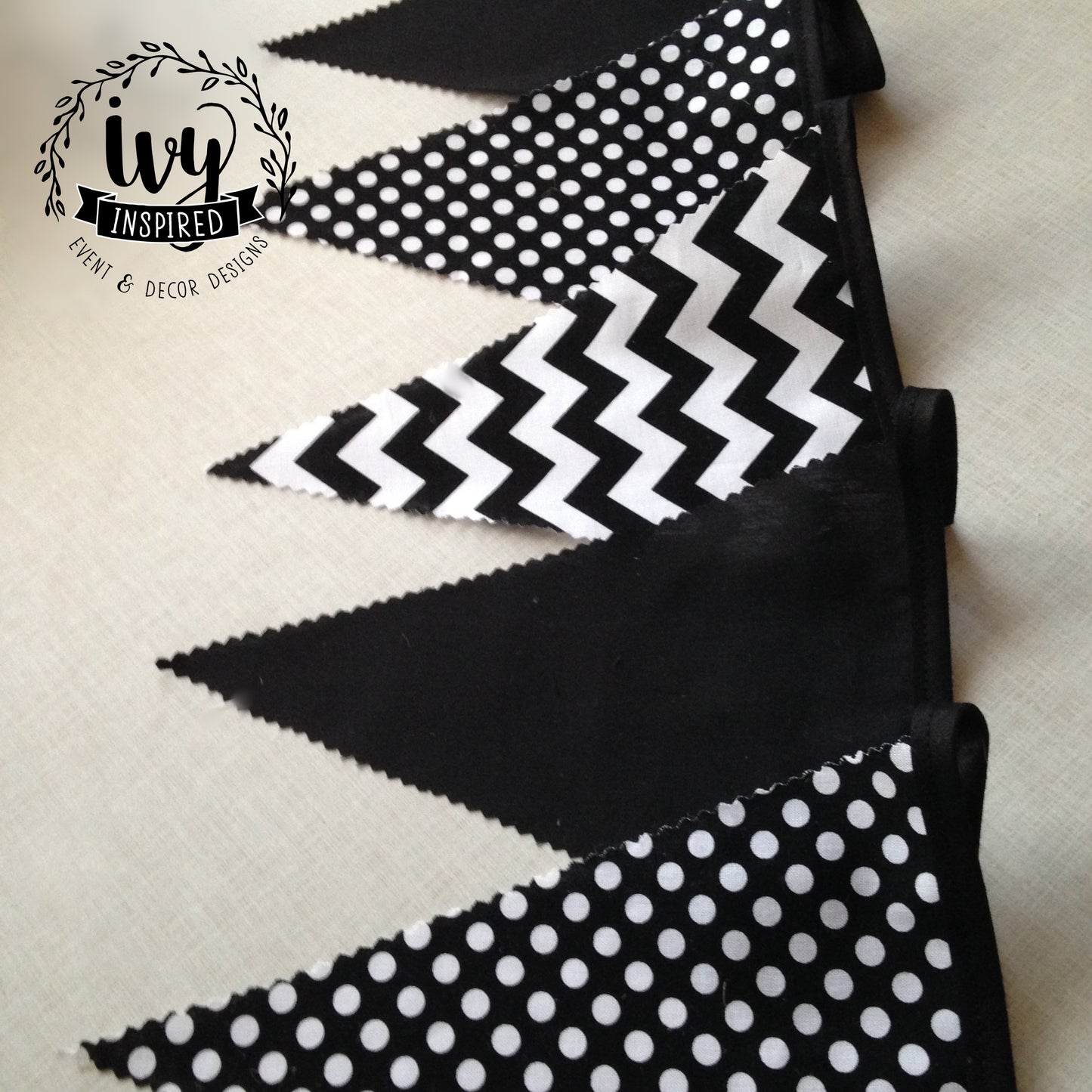 Black & White Dot Flag