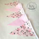Baby Pink Floral Flag
