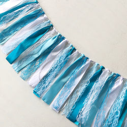 Frosty Blues Ribbon Garland