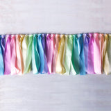 Pastel Rainbow Ribbon Garland