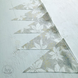 Cream Poinsettia Bunting