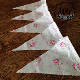 Light Blue Floral Flag
