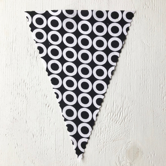 Black & White Circles Flag