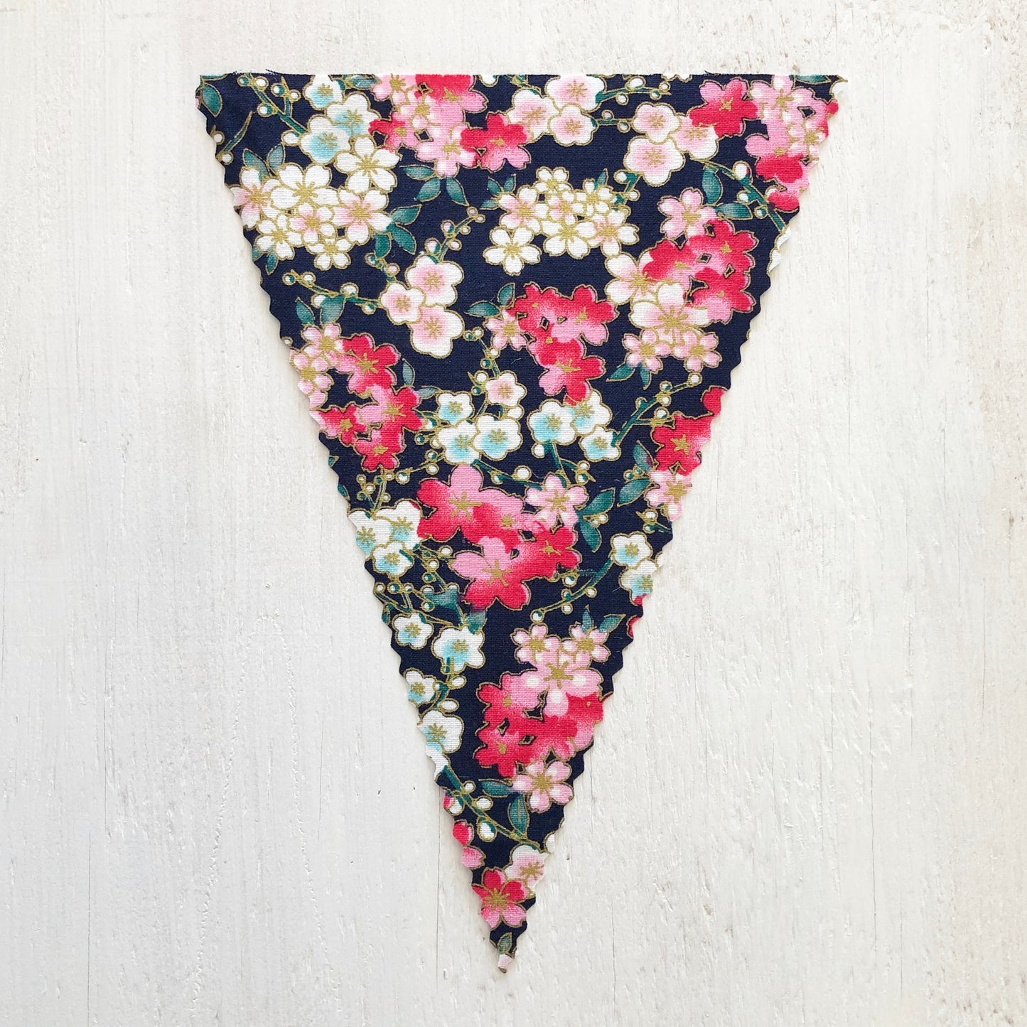 Floral on Navy Flag