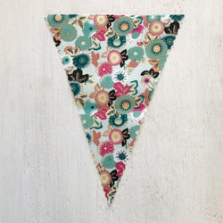 Mint Floral Flag