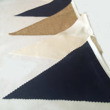 Hessian, Navy & Cream