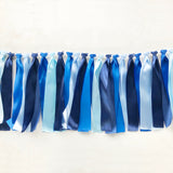 Blue Ribbon Garland