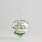 Add a memorial quote to your Globe (Globe sold separately)