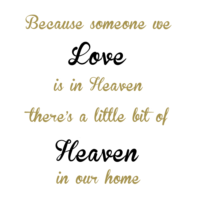 Add a memorial quote to your Globe (Globe sold separately)