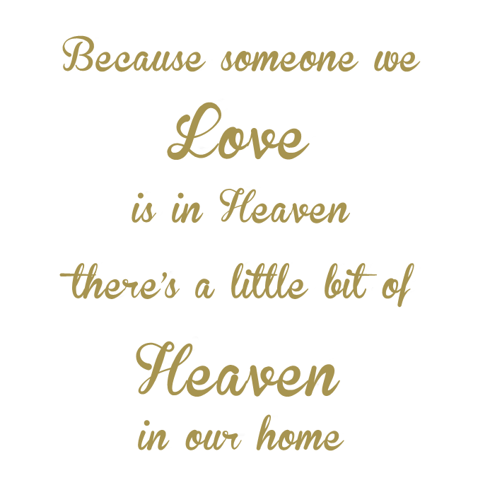 Add a memorial quote to your Globe (Globe sold separately)
