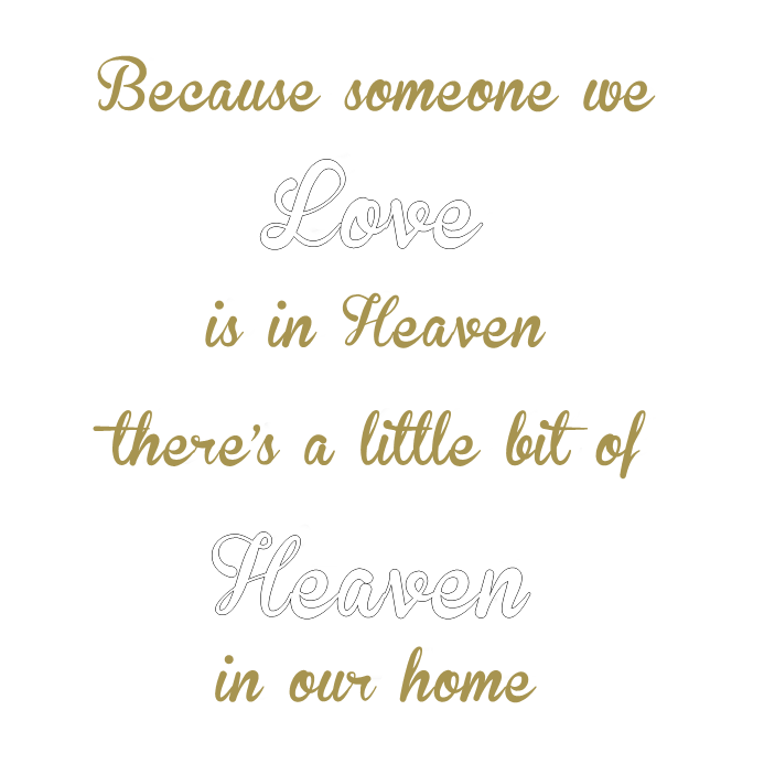 Add a memorial quote to your Globe (Globe sold separately)