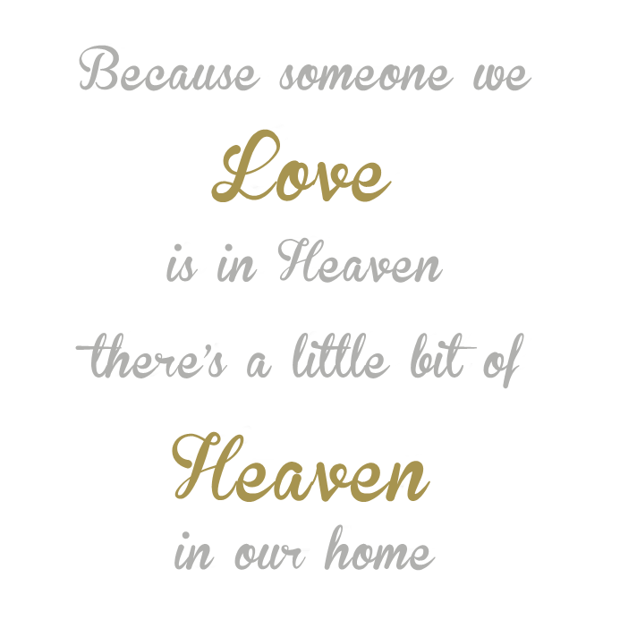 Add a memorial quote to your Globe (Globe sold separately)