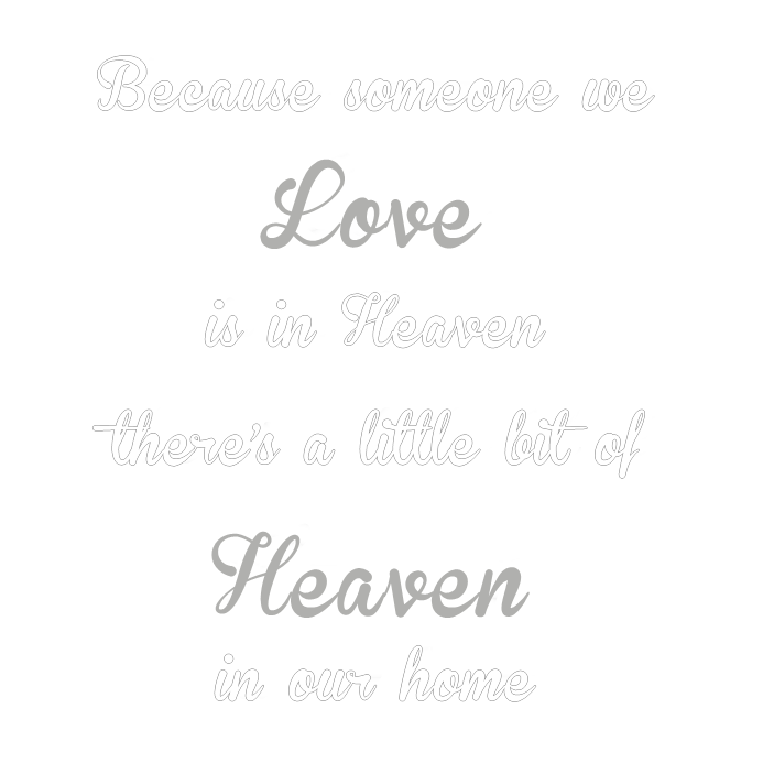 Add a memorial quote to your Globe (Globe sold separately)