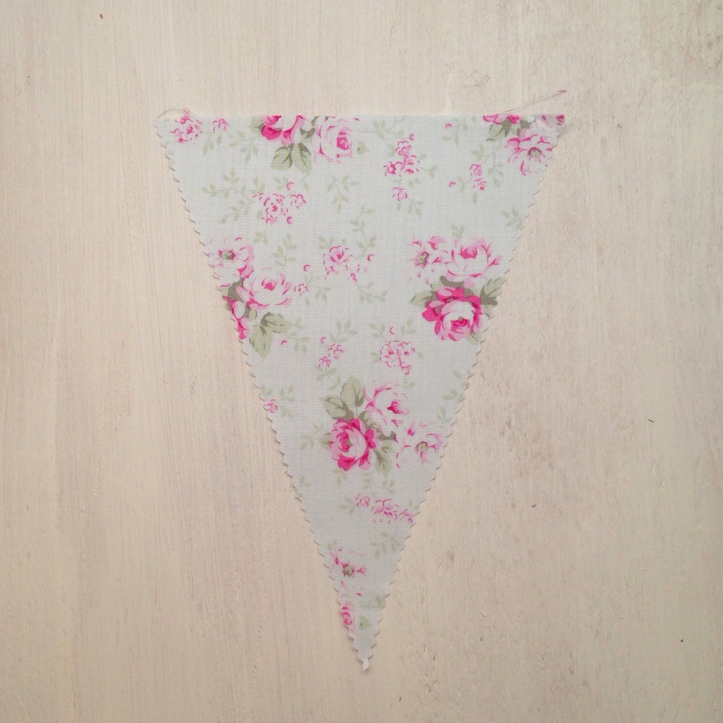 Light Blue Floral Flag