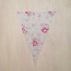 Light Blue Floral Flag