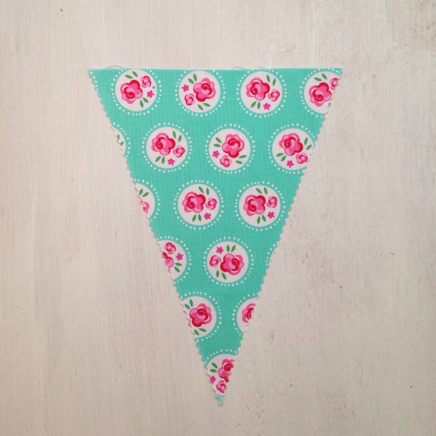 Mint & Pink Floral Flag