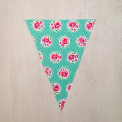 Mint & Pink Floral Flag