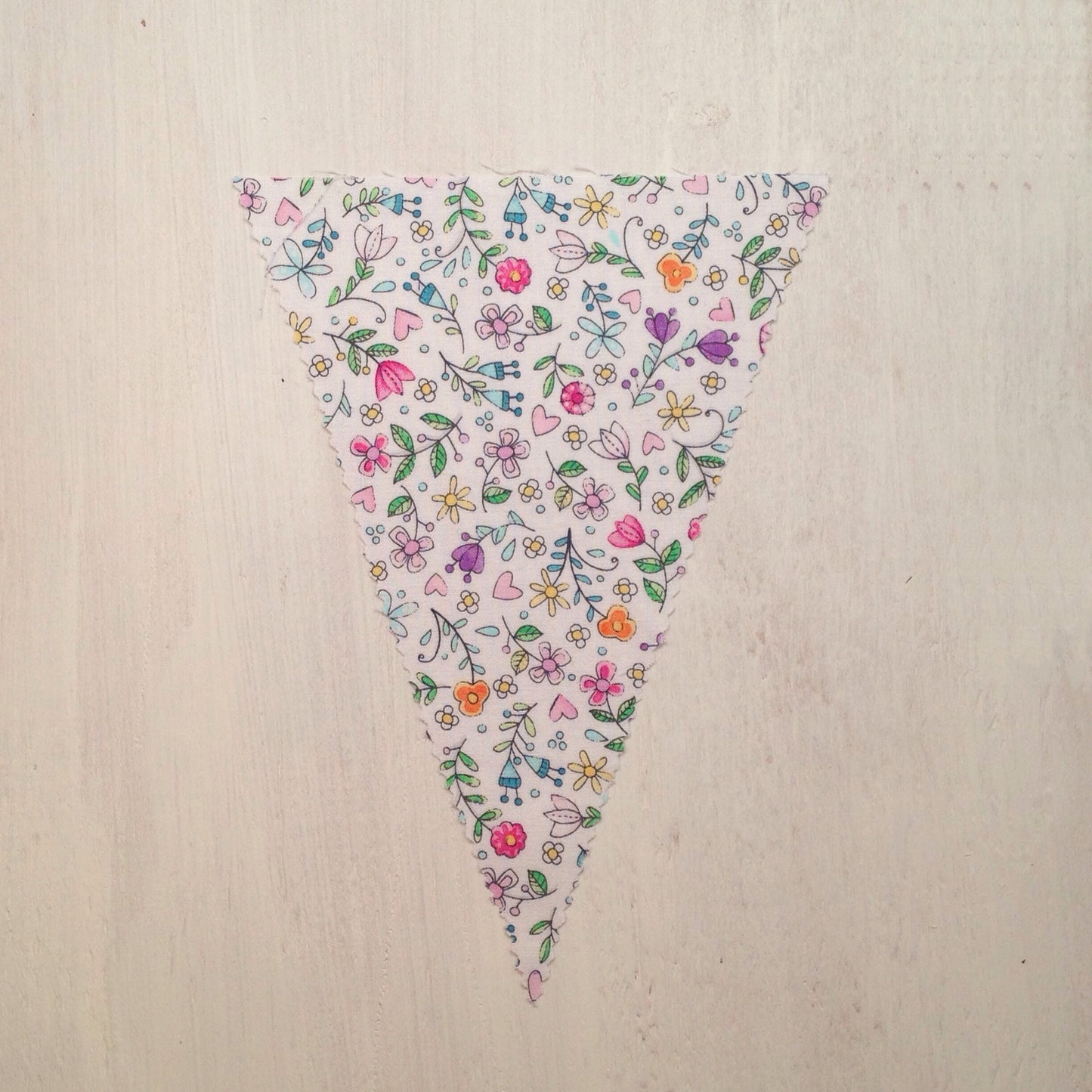 Multi Coloured Floral Flag