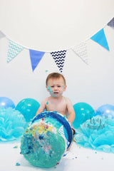 Boy blue cake smash photography nz
